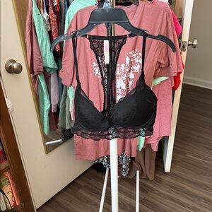 PINK Victoria's Secret Black Lace Bralette